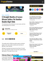 5 Straight Months of Losses: Bitcoin Suffers Yet Another Double-Digit Slide