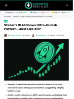 Stellar’s XLM Shows Ultra-Bullish Pattern—Just Like XRP - Crypto News Flash