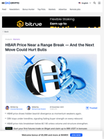 HBAR Price Near Breakdown? One Signal Now Flashes Trouble