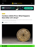 Cardano (ADA) Price: What Happens Next After 15% Drop? - CoinCentral