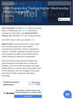 Intel Shares Are Trading Higher Wednesday: What's Going On? - Intel (NASDAQ:INTC) - Benzinga