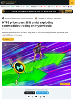 How High Can HYPE’s Price Go After 58% Gains in 72 Hours?