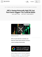 XRP Is Seeing Historically High FUD, but Past Events Suggest This Could Be Bullish