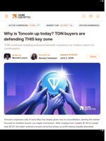 Why is Toncoin up today? TON buyers are defending THIS key zone - AMBCrypto