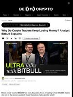 Why Do Crypto Traders Keep Losing Money? Analyst Bitbull Explains
