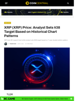 XRP (XRP) Price: Analyst Sets $38 Target Based on Historical Chart Patterns - CoinCentral