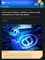 Cetus Hack Update: $160M in Stolen Funds Transferred to Multi-Sig Wallet