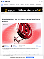 Why 28% of Bitcoin Supply Held at a Loss Could Be Bullish