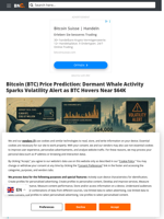 Bitcoin (BTC) Price Prediction: Dormant Whale Activity Sparks Volatility Alert as BTC Hovers Near $64K