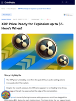 XRP Price Ready for Explosion up to $5-Here’s When!