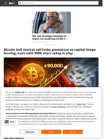 Bitcoin bull market call looks premature as capital keeps leaving, even with $90K chart setup in play - Brave New Coin