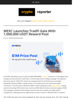 MEXC Launches TradFi Gala With 1,000,000 USDT Reward Pool