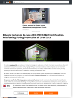 Bitunix Exchange Secures ISO 27001:2022 Certification, Reinforcing Strong Protection of User Data - Brave New Coin