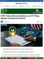 HYPE Token Shows Resilience as ETF Filing Signals Institutional Interest - TheNewsCrypto