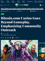 Bitcoin.com Casino Goes Beyond Gameplay, Emphasizing Community Outreach - Crypto Daily