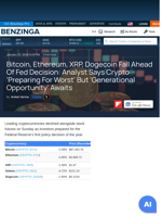 Bitcoin, Ethereum, XRP, Dogecoin Fall Ahead Of Fed Decision: Analyst Says Crypto 'Preparing For Worst' But 'Generational Opportunity' Awaits - Grayscale Bitcoin Mini Trust (BTC) (ARCA:BTC) - Benzinga