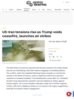 US-Iran tensions rise as Trump voids ceasefire, launches air strikes