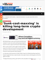 ’Sunk-cost-maxxing’ is killing long-term crypto development - The Crypto News Wire