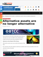Alternative assets are no longer alternative - The Crypto News Wire