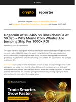 Dogecoin At $0.2465 vs BlockchainFX At $0.025 - Why Meme Coin Whales Are Jumping Ship For 1000x ROI