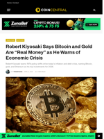 Robert Kiyosaki Says Bitcoin and Gold Are 