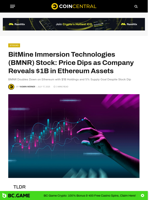 BitMine Immersion Technologies (BMNR) Stock: Price Dips as Company Reveals $1B in Ethereum Assets