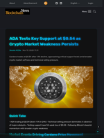 ADA Tests Key Support at $0.54 as Crypto Market Weakness Persists - Blockchain.News
