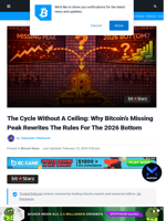 The Cycle Without A Ceiling: Why Bitcoin’s Missing Peak Rewrites The Rules For The 2026 Bottom | Bitcoinist.com
