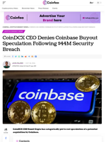 CoinDCX Denies Coinbase Speculation Following $44M Breach