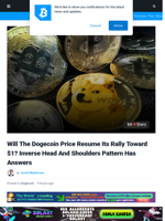 Will The Dogecoin Price Resume Its Rally Toward $1? Inverse Head And Shoulders Pattern Has Answers | Bitcoinist.com