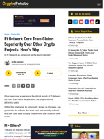 Pi Network Core Team Claims Superiority Over Other Crypto Projects: Here's Why
