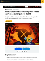 Is XRP the New Bitcoin? Why Wall Street Is Buzzing About Its ETF
