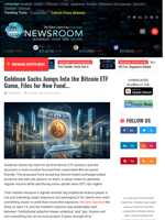 
Goldman Sachs Jumps Into the Bitcoin ETF Game, Files for New Fund... | Cryptocurrency News Live | Breaking Crypto News - Realtime Prices, Analysis, Predictions...
