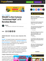 WhiteBIT to Host Exclusive “Institutional Night” at FC Barcelona Museum