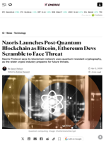 Naoris Launches Post-Quantum Blockchain as Bitcoin, Ethereum Devs Scramble to Face Threat - Decrypt