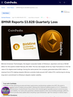 BMNR Reports $3.82B Quarterly Loss