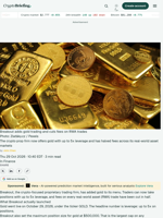 Breakout adds gold trading and cuts fees on RWA trades