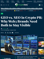 GEO vs. SEO in Crypto PR: Why Web3 Brands Need Both to Stay Visible - Crypto Daily