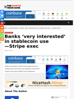 Banks ‘very interested’ in stablecoin use —Stripe exec - The Crypto News Wire