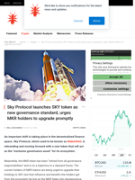 Sky Protocol launches SKY token as new governance standard, urges MKR holders to upgrade promptly - NullTX