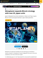 Metaplanet Launches US and Japan Subsidiaries to Scale Bitcoin Strategy
