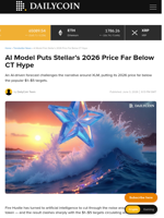AI Model Puts Stellar’s 2026 Price Far Below CT Hype - DailyCoin