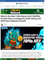 What Is the Next 100x Meme Coin? BullZilla Presale Roars as Dogecoin Holds Strong and Brett Eyes Explosive Growth