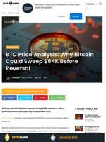 BTC Price Analysis: Why Bitcoin Could Sweep $64K Before Reversal | Live Bitcoin News