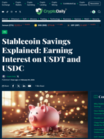 Stablecoin Savings Explained: Earning Interest on USDT and USDC - Crypto Daily