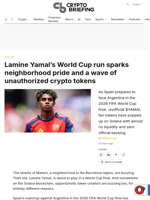 Lamine Yamal's World Cup run sparks neighborhood pride and a wave of unauthorized crypto tokens