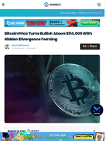 Bitcoin Price Turns Bullish Above $114,000 With Hidden Divergence Forming
