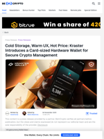 Kraster Introduces a Card-sized Hardware Wallet for Secure Crypto Management