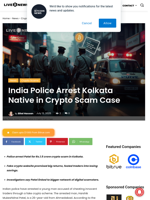 India Police Arrest Kolkata Native in Crypto Scam Case | Live Bitcoin News