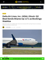 Delta Air Lines, Inc. ($DAL) Stock: Q2 Beat Sends Shares Up 11% as Bookings Stabilize
